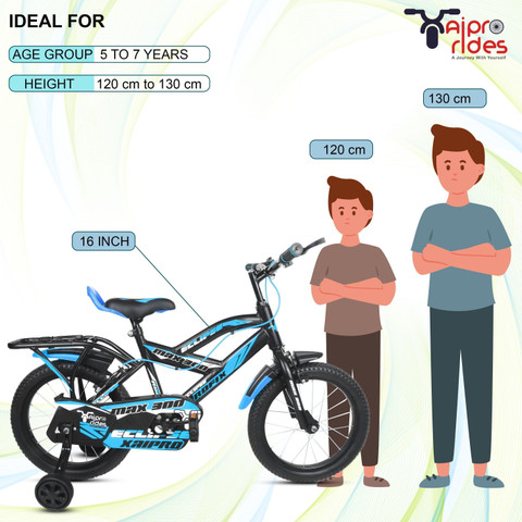 xaipro plus 16T Xaipro Max-300 Kids Cycle Ideal for 5-7 years Sky Colour  (90% ASSEMBLED) 16 T (inch) Mountain Cycle
