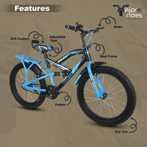 Xaipro 20T MAX300 SHOCKER SKYBLUE CYCLE FOR KIDS 20 T (inch) BMX Cycle