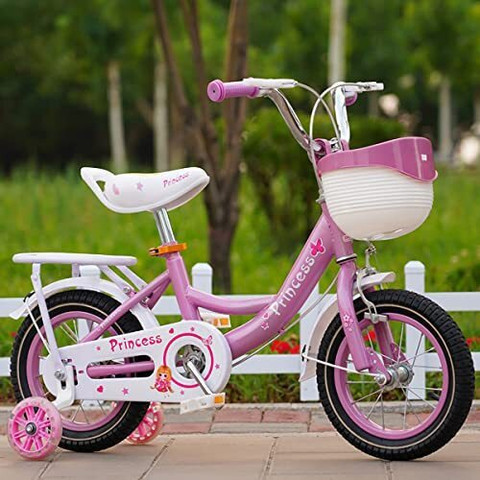 SYGA Princess Bicycles for Kids 4-7 Years Old 16-inch Children's