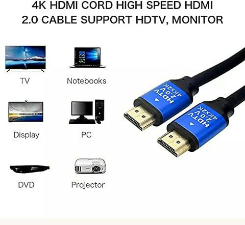 microware HDMI Cable m HDMI Cable 5m 4K UHD High Speed 18Gbps