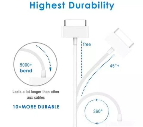 SANNO WORLD Lightning Cable A m 30 Pin to USB Charging Data Sync  Cable for iPhone 3G/3GS/4/4s/iPad 1/2/3