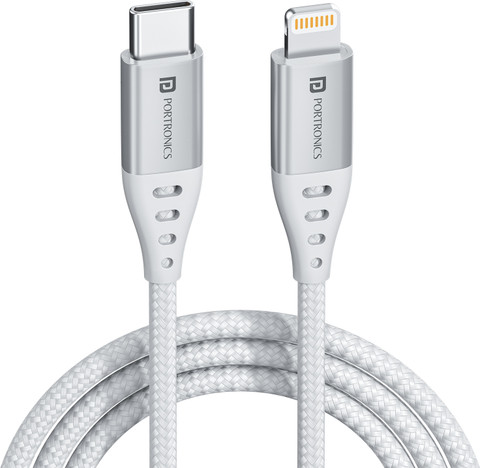 Portronics Lightning Cable A m Konnect L1 20W Type C to Pin