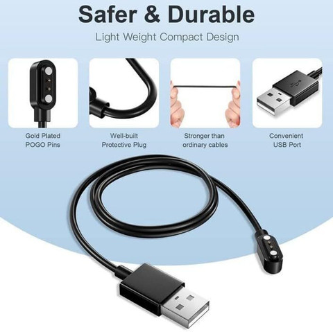 HexaGear Magnetic Charging Cable A m NA Fastrack Reflex Invoke Smart  Watch Charging Cable - Main Image