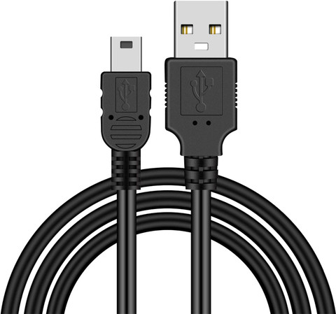 Vhbw Câble De Transfert USB A-Mini-B 5pins, 1m, Noir | WhichOne