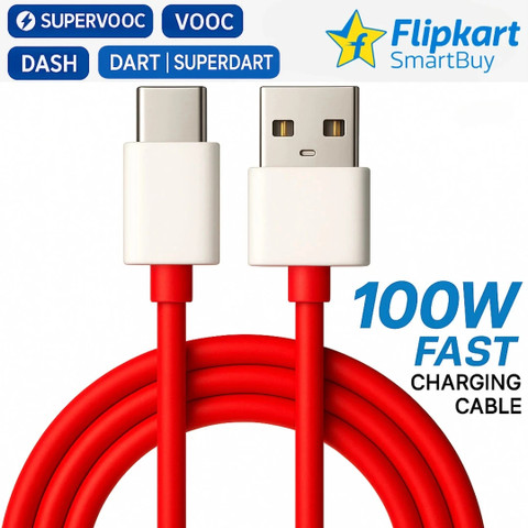 Flipkart SmartBuy USB Type C Cable 10 A m 100W supervooc cable