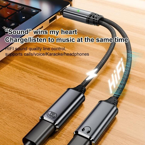 Headphone Adapter Audio Splitter Usb C Tobo Type C M USB C