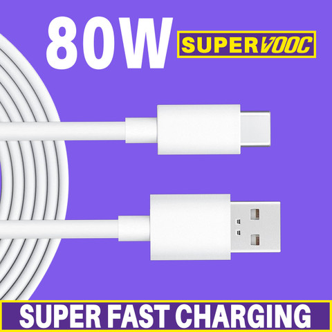 Chargeur Rapide 100W SUPERVOOC + Câble 8A 1m – Compatible OnePlus 13/12/12R/Nord & OPPO Reno/Realme