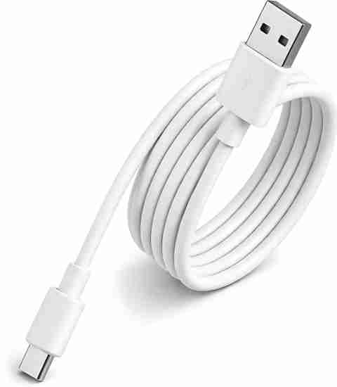 MAK USB Type C Cable 6 A 1 m PVC 60W Premium USB-A to Type-C Fast Charging Cable with Rapid Data Transfer, Smooth PVC Build, Universal Compatibility (Compatible with SUPERVOOC, VOOC, DASH, WARP 60W 45W 33W WARP Type C Cable Data Cable, White, One Cable, USB Type A To USB Type C) - Image 5