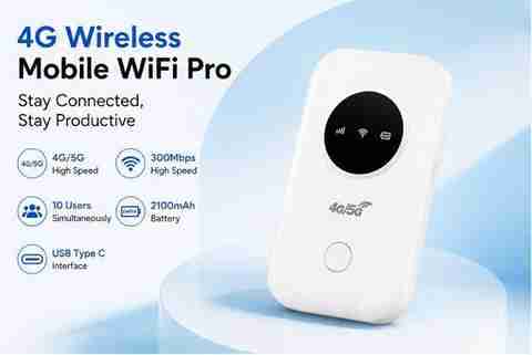 Neurix 4G LTE Portable WiFi Hotspot Router | High-Speed 300 Mbps Data ...