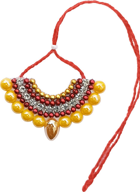 FIRMUS Laddu Gopal Jewellery Set - Kundan & American Diamond Ornaments For Krishna, Thakurji Statues