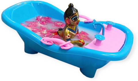 nini Kanha JI Bath Tub Swimming Pool for to no idol (Plastic