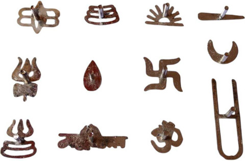 oyssta 12 Jai Mahakal Tripund Trishul Swastik Om Surya Tilak