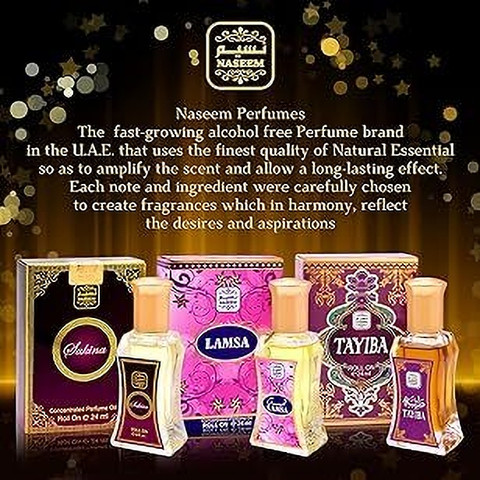 NASEEM Lamsa Roll On Alcohal Free Long-Lasting Arabian Fragnance
