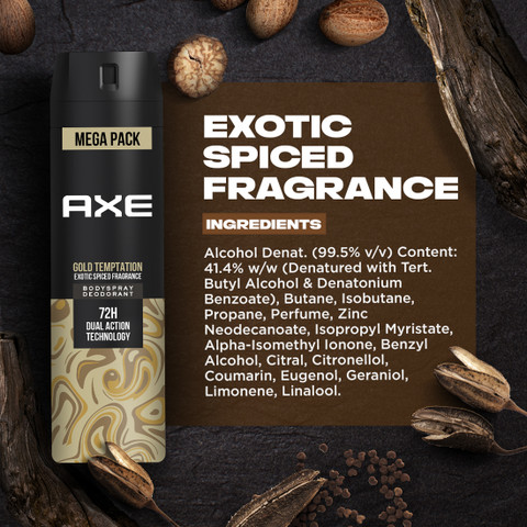 AXE Gold Temptation Long Lasting Bodyspray Deodorant Spray For Men - Main Image