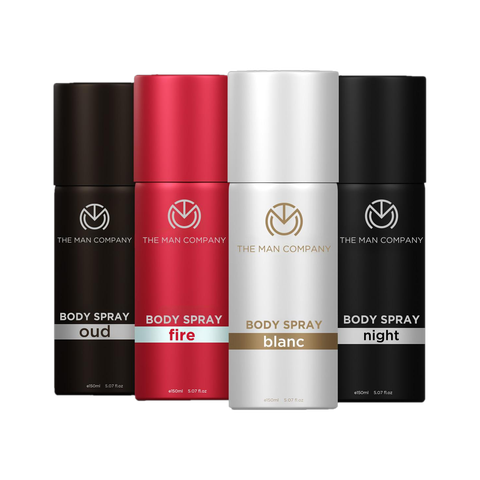 THE MAN COMPANY Blanc, Fire, Night & Oud Deodorant Set - For Men & Women at ₹164 (87% Off) – Flipkart