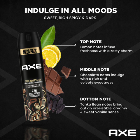 AXE Gold and Dark Temptation Deodorant Spray For Men Price in
