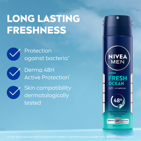 Nivea Men Combo with Fresh Active, Fresh Ocean Protect Care