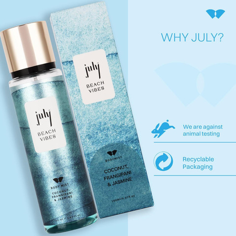 July Beach Vibes Body Spray Long Lasting Perfume Fine