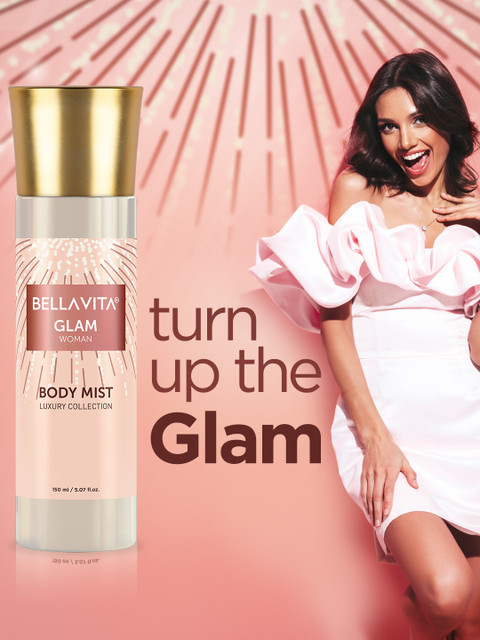 BELLAVITA GLAM Woman Body Mist with Floral, Jasmine Citrus notes