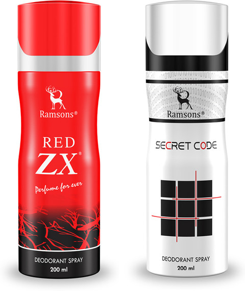ROUMAN！ RAMSONS Secret Code and Red ZX Deodorant Combo Deodorant Spray