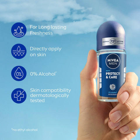 Nivea Men Protect & Care Combo, Antibacterial 72h Protection, Long