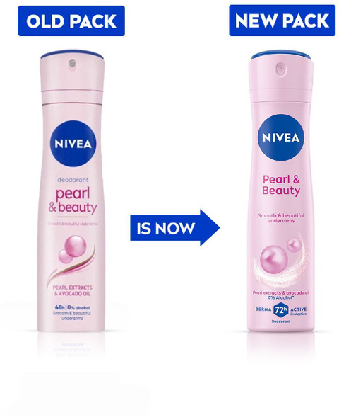 NIVEA Pearl & Beauty Antitranspirant Spray – 150 Ml, Für Gleichmäßigen Hautton Und Effektiven Schwitzschutz