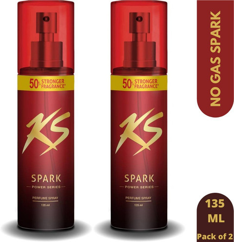 Kamasutra Spark Power Series Perfumed Spray 135ML Each (Pack of 2) Perfume  Body Spray For Men Women