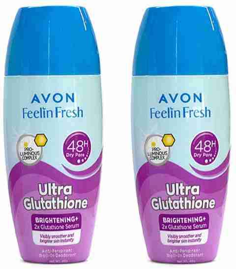 Price in India, Buy AVON Feelin Fresh Roll on Ultra Glutathione  Antiperspirant Deodorant Roll-on - For Men & Women Online In India, Reviews  & Ratings | Flipkart.com