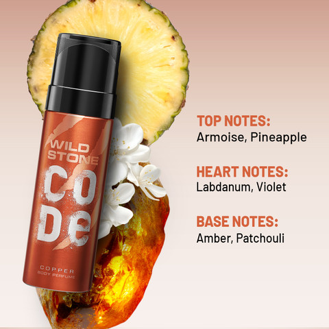 Wild Stone CODE Copper (120 ml each) Perfume Body Spray For Men
