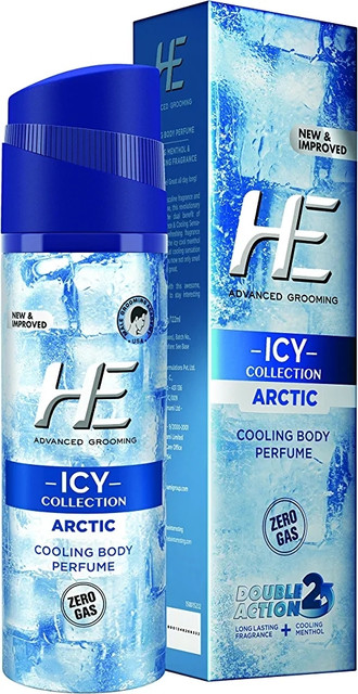 HE Icy Collection Cooling Body Perfume for Men, 120ml (Pack of