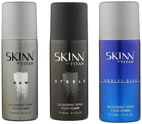 SKINN by TITAN Steele Raw Amalfi Deodorant Spray For Men