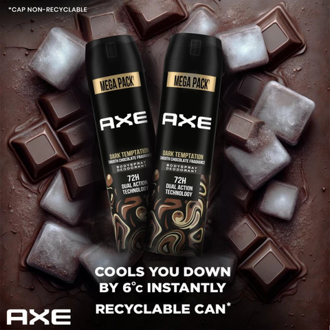 AXE Dark Temptation Body Spray Deodorant-Smooth Chocolate