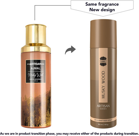 Ajmal ARTISAN MUSKY WOOD DEODORANT PERFUME ONLINE EXCLUSIVE Deodorant  Spray For Men