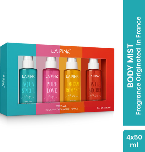 mini perfume PINKセット4本 La Pink Mini Perfume Body Mist Gift Sets | 4 x 50ml Long Lasting
