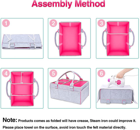 HANDCUFFS Baby Diaper Caddy Organizer Portable Large Nursery
