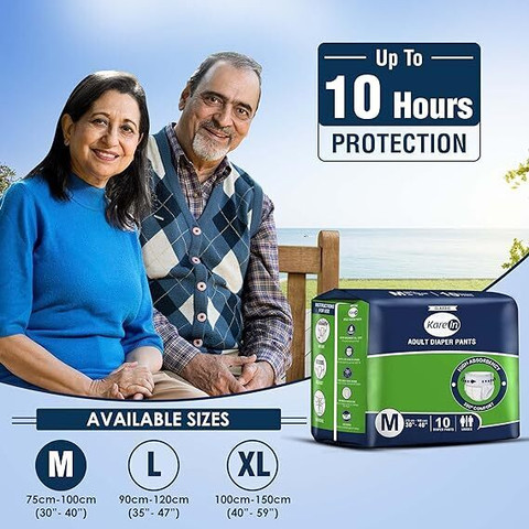 KareIn Kare In Adult Diaper Pants,Medium Elastic Waist