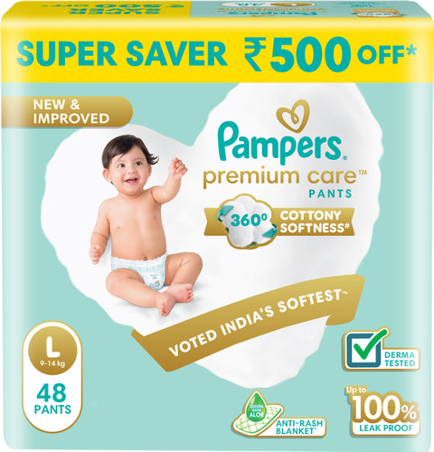Pampers Premium Care Diaper Pants with 360 Cottony Softness L - Main Image