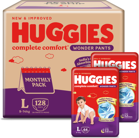 Huggies Complete Comfort Wonder Pants, India's Fastest Absorbing