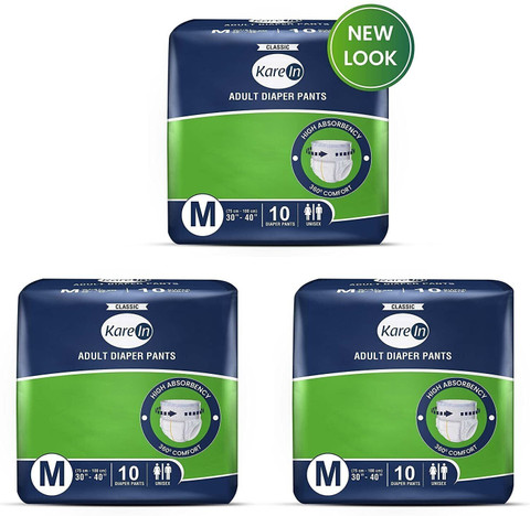 KareIn Kare In Adult Diaper Pants,Medium Elastic Waist
