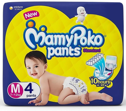popo MTS ④ MamyPoko Pants Standard Diapers - M - Buy 4 MamyPoko Pant Diapers
