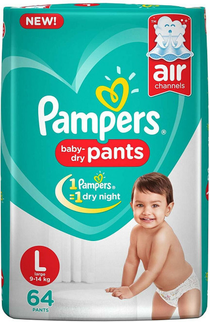 Pampers Dry Pant Large Size Diaper L 64 L Buy 64 Pampers