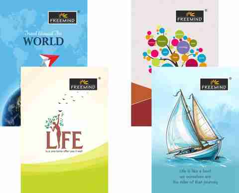 FREEMIND notebooks Regular Notebook Single Line 21x14.8 384 Pages