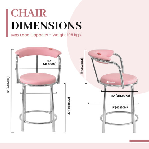 GOYALSON Steel Stool chair Home/Office/Visitor/Study/Executive