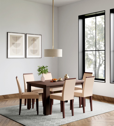 Godrej Interio Jack Solid Wood Seater Dining Set Price in India - Main Image