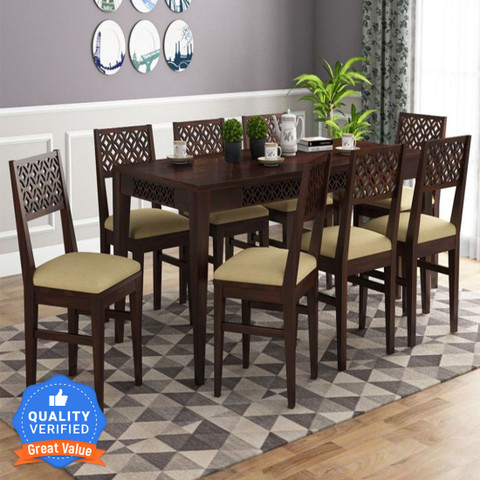 Taskwood Furniture Solid Wood Sheesham Wood Seater Dining Table