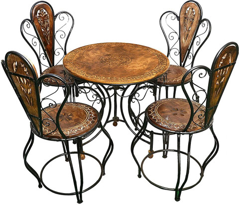 Smarts collection Royal look Wood Wrought Iron Patio Furniture