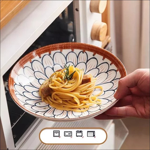 UniKart Pack of 6 Porcelain Japanese Ramen Porcelain Dinner Set