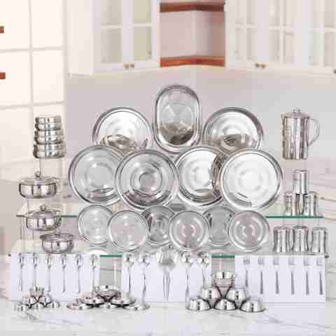 Stainless Steel Dinner Kitchen Dinner Set Price Flipkart SmartBuy