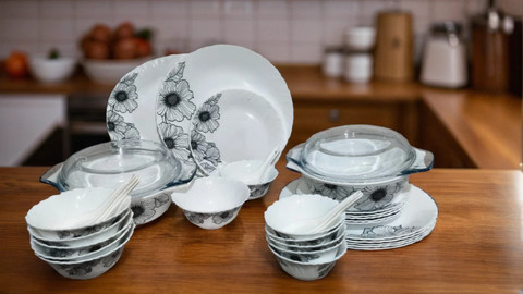 Opalware Dinner La Opala Ceramic Dinner Set La Opala Dinner Set