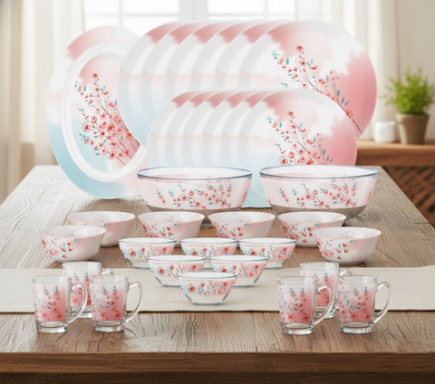 LUMINARC Pack of 33 Glass Made in UAE French design sodalime